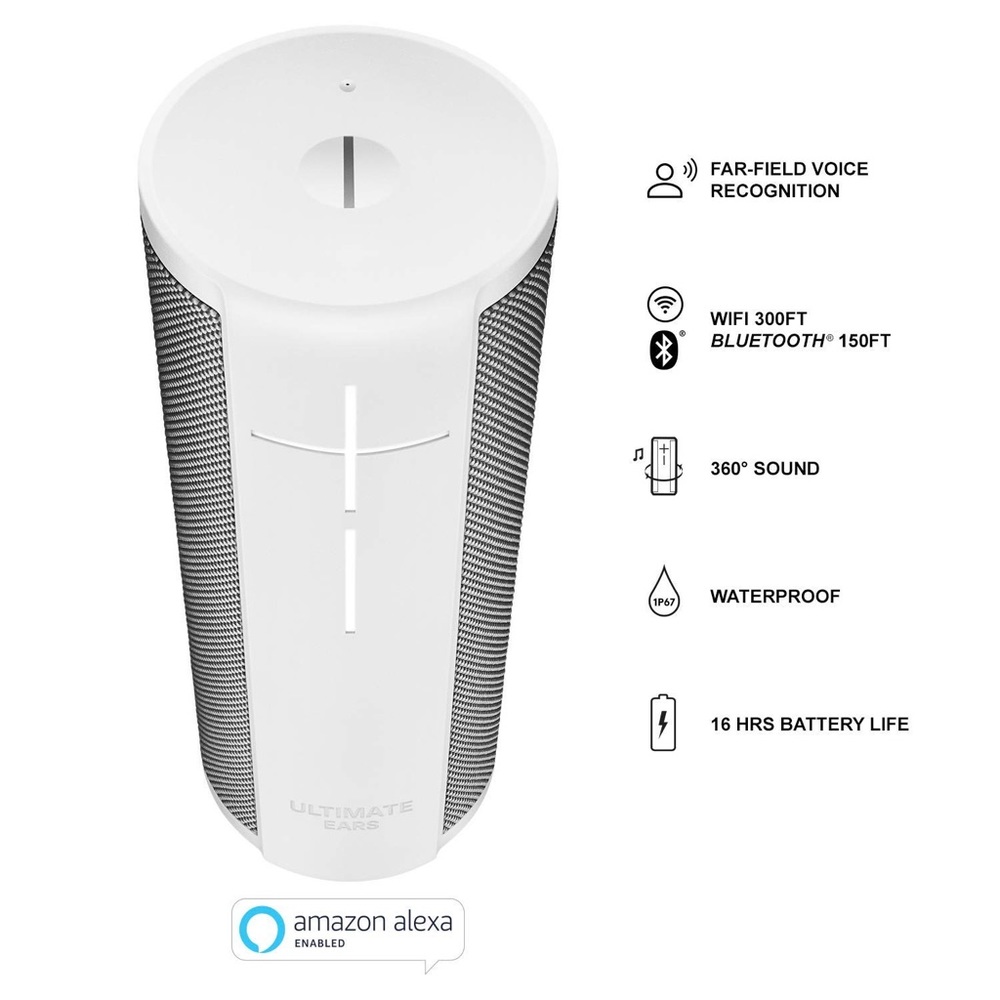 Ultimate Ears MEGABLAST Portable Wi-Fi/Bluetooth Speaker with Amazon Alexa